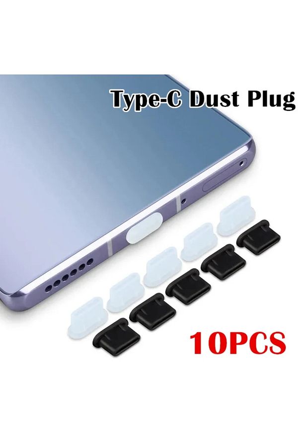 Charging Port Cover 10pcs Transparent Port Plugs Charging Port Plug Phone Accessories Compatible With Type C Charging Port Protector