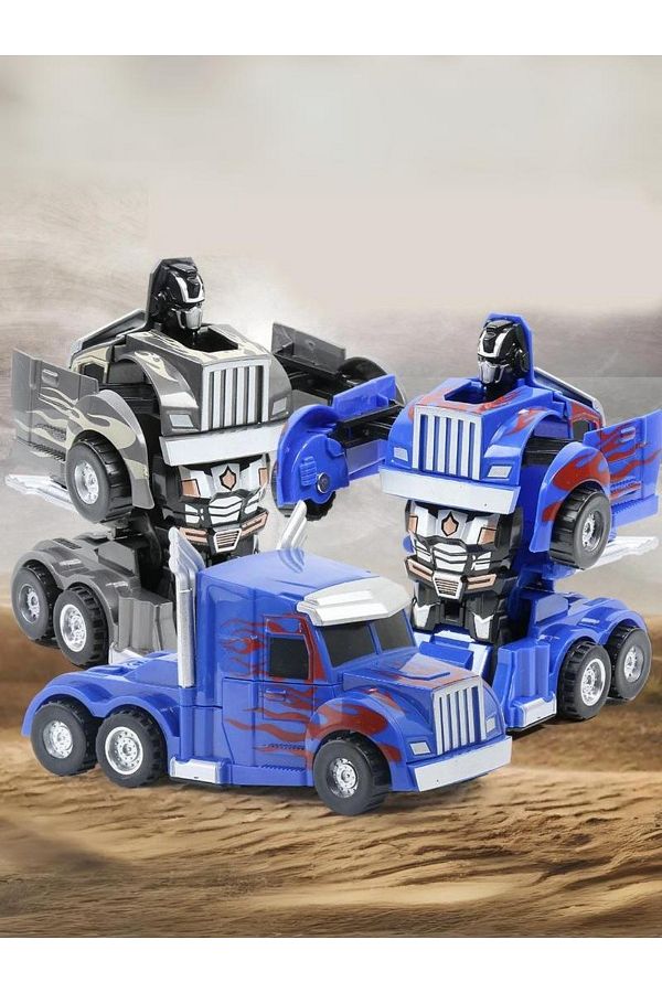 TUENGİ STORE-Optimus Prime One-Button Robot Transforming Truck Toy 1