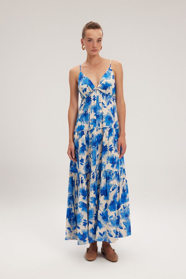 adL-V-Neck Long Dress 1