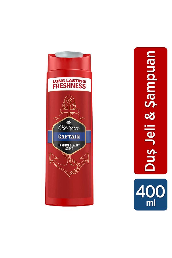 Old Spice-Captain 400 ml Shower Gel and Shampoo Set for Men 1