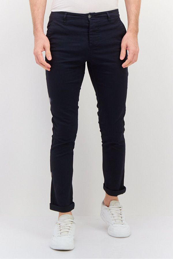 Asos Design-Men 2 Pack Skinny Fit Solid Chino Pants, Black 1