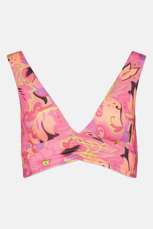 Asos Design-Women Swimwear Bikini Top, Pink Combo 1