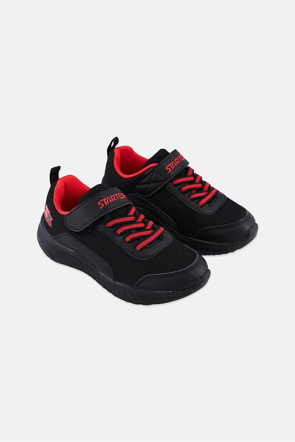 Starter Kids Boy Velcro Closure Training Shoes Black Red Trendyol