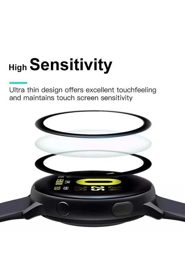 Choice 1 2 3PCS Tempered Glass For Samsung Galaxy Watch Active 2 40MM 44MM Smart Watch Screen Protector Trendyol