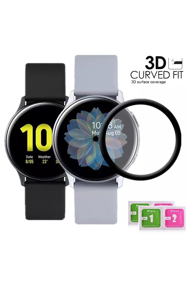 Choice 1 2 3PCS Tempered Glass For Samsung Galaxy Watch Active 2 40MM 44MM Smart Watch Screen Protector Trendyol