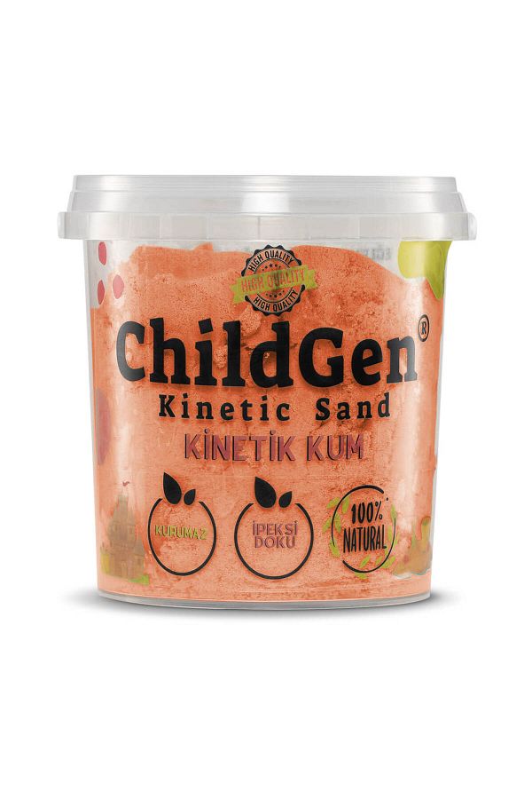ChildGen-رمل حركي طبيعي برتقالي - 500 جرام 1