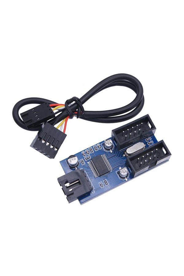 Choice-Motherboard 9Pin USB Header 9 Pin Connector Port Splitter 1 to 2/4 Female Port Connector USB HUB ... 1