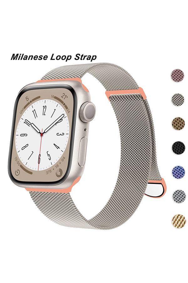Choice Metal Milanese Loop Strap For Apple Watch Ultra Band 49mm 42mm 44 45 41mm Steel Mesh Magnetic For. Trendyol