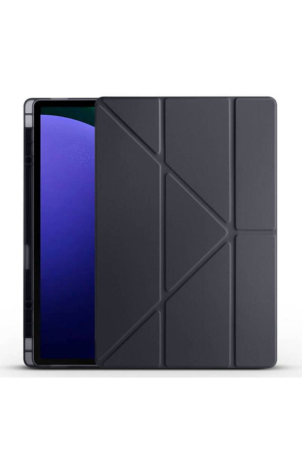 Black Pumas-Galaxy Tab S10 Ultra Case Tri Folding Pen Compartment Stand Case 1