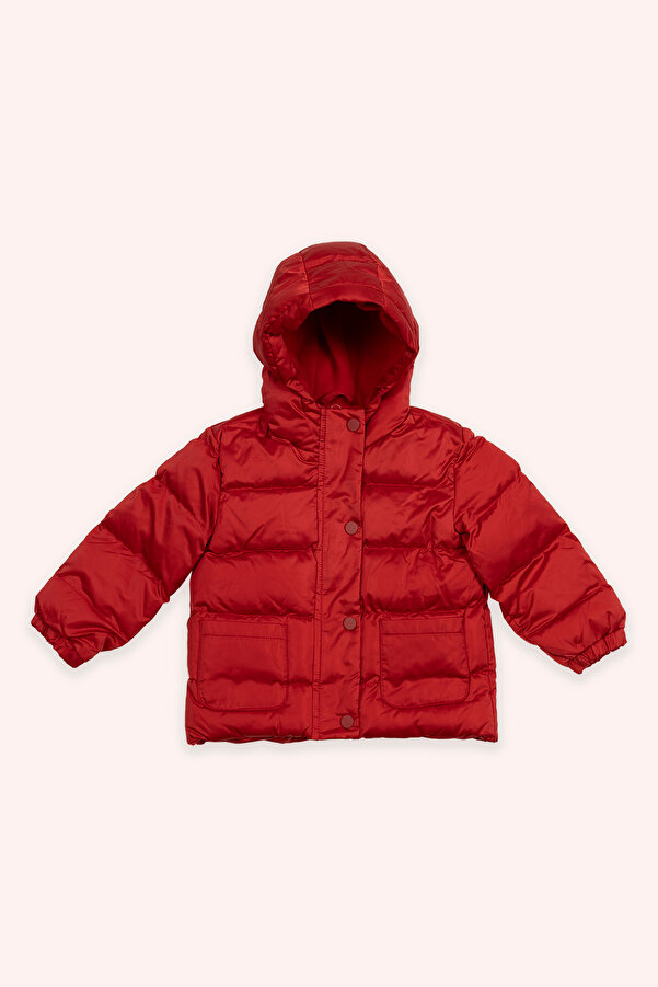 Panço Kız Bebek Kırmızı Mont