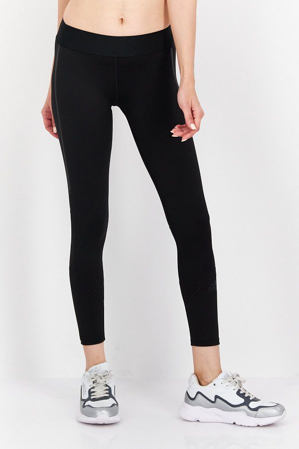 adidas Women Sportswear Fit Plain Pull On Leggings Black Trendyol
