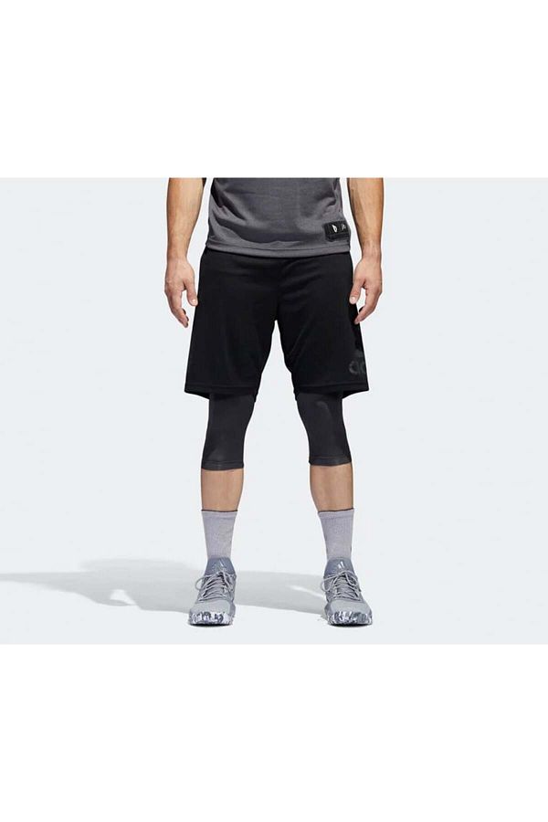 adidas Men Dame Foundation Two in One Shorts Black Trendyol
