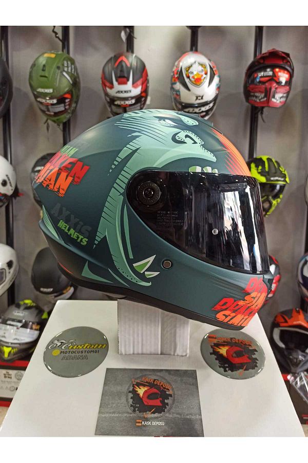 AXXIS-Draken S Simian B4 Matte Full Face Covered Helmet 1