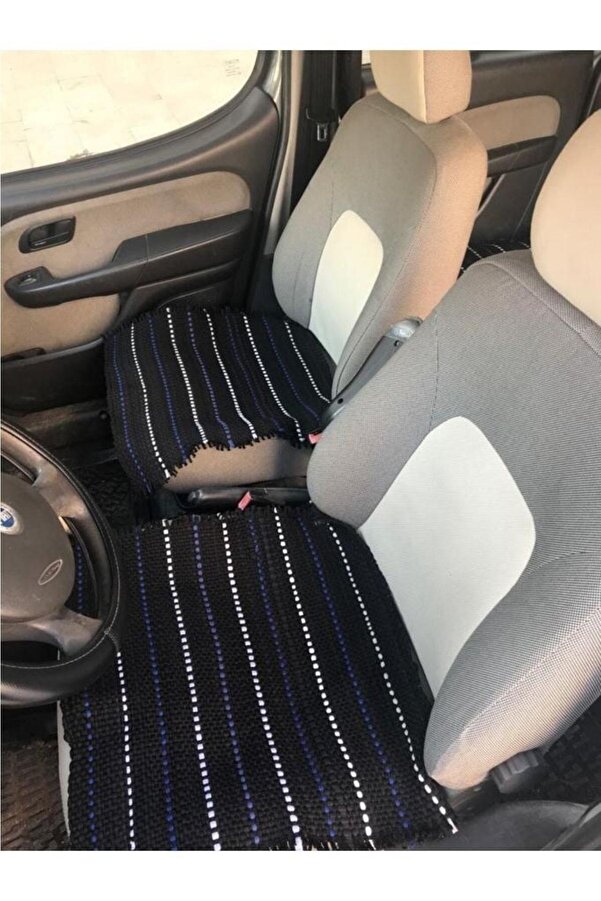 Genel Markalar Oto Koltuk Koruyucu Kılıf Hasır Araba Örtü Kilim 3 Parça