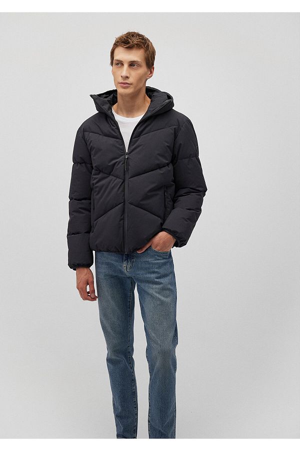 Mavi Hooded Black Puffer Coat 0110360 900 Trendyol