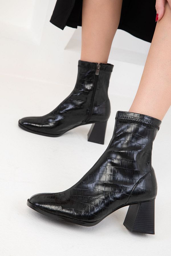 SOHO-Krako Μαύρες Γυναικείες Μπότες - 19962 Model Bootie 1