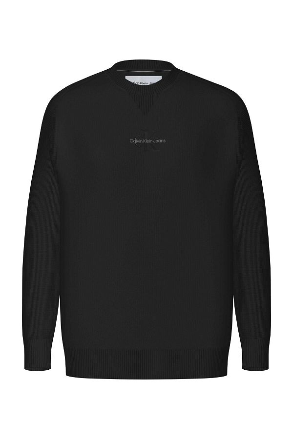 Calvin Klein Men s Black Pullover Sweater Transitional Cotton Stylish Design J30J 325671 Trendyol
