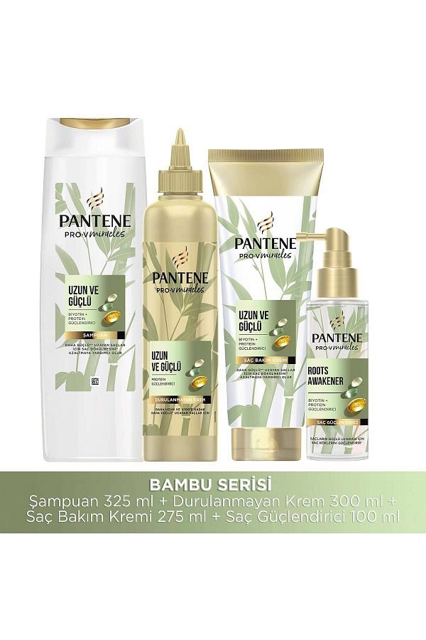 Pantene-Miracles 325 ml Shampoo + 300 ml Hair Serum + 275 ml Conditioner + 100 ml Leave-In Serum Set 1