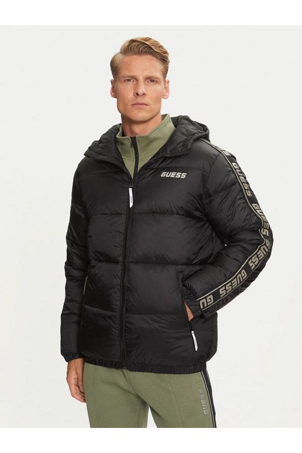 Guess Winter Jacket Black Basic Trendyol