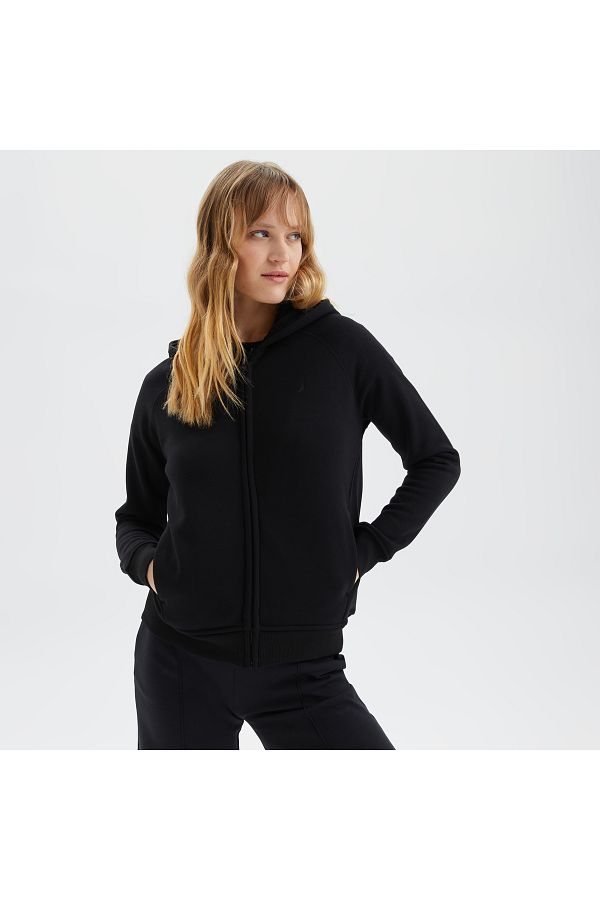 Nautica Women s Black Oversized Sweatshirt Trendyol