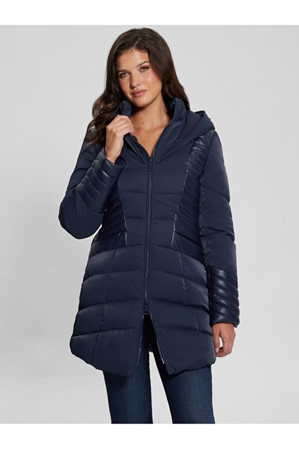 Outerwear Guess Oxana Jacket GUESS New Oxana Mixed Media Puffer