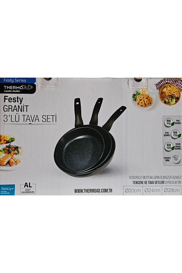 ThermoAD-Black Festy 3-Piece Pan Set - 20,24,28 1