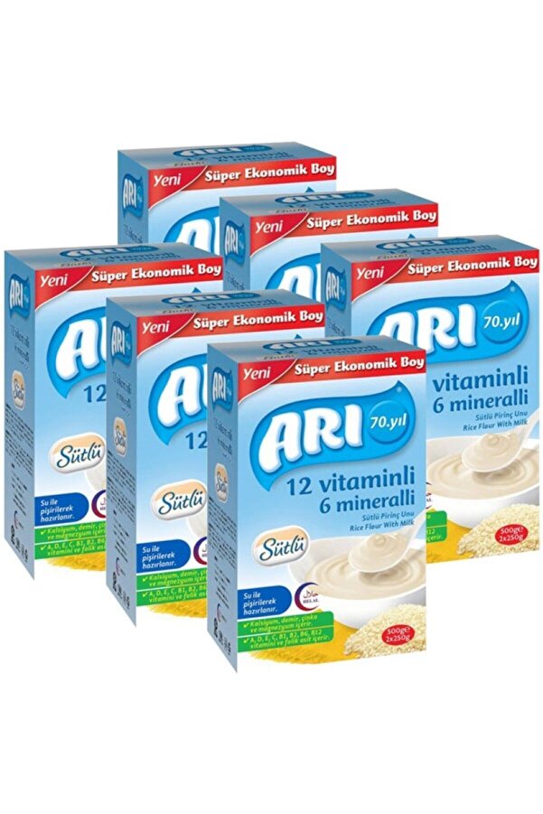 ARI Sütlü Pirinç Unu 500 gr X 6 Adet
