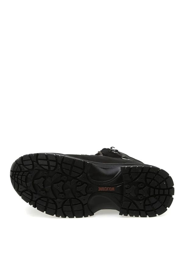 Wolverine Glacier Extreme Mid Wp Men s Black Boots Rubber Sole Ideal for Hard Weather Trendyol