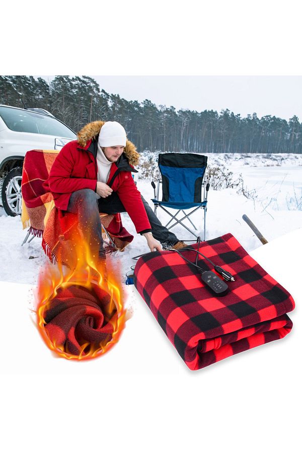 Choice Car Electric Heated Blanket Body Warmer Blanket 9 Adjustable Temperature 12V Soft Heating Mat Aut. Trendyol