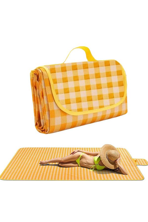 Choice Picnic Blanket Beach Mat Sandproof Waterproof Camping Blanket Portable Travel Mat for Outdoor Ind. Trendyol