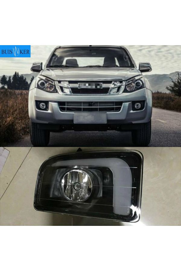 Choice-1 set For ISUZU D-MAX DMAX 2014 2015 LED DRL Daytime Running Lights 12V ABS Fog Lamp Cover with t... 1
