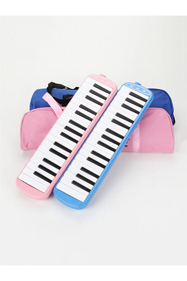 32 Key Melodica Instrument With Mouthpiece Air Piano Keyboard (Pink