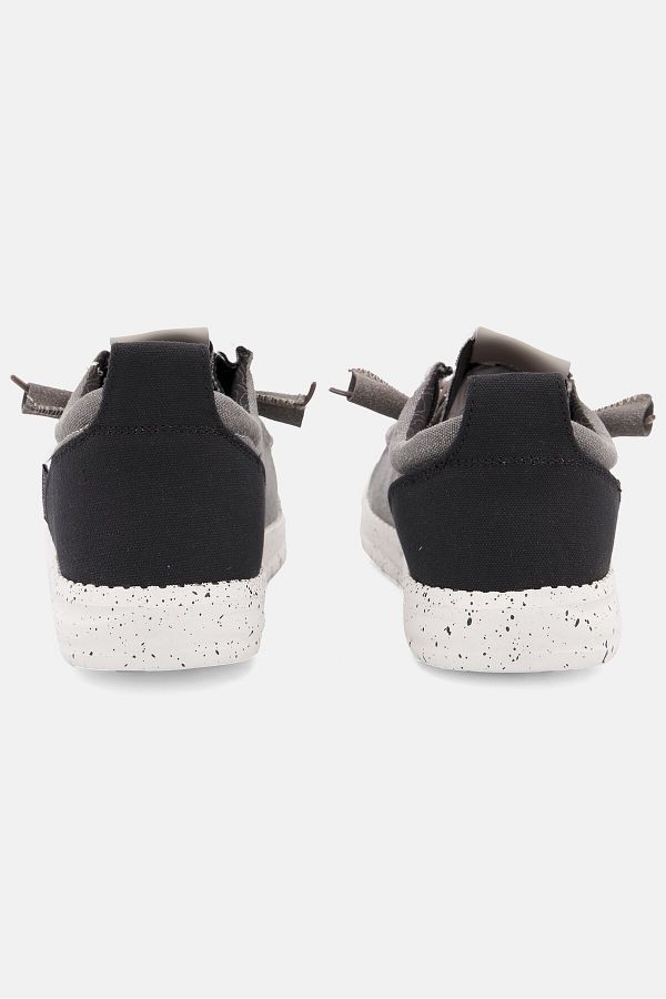 Ocean Pacific Men Canvas Lace Up Shoes Grey Black White Trendyol