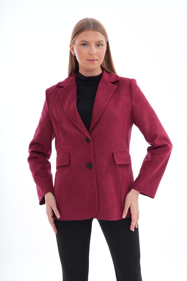 WomanStyle Blazer Model Lined Women s Suede Jacket Trendyol