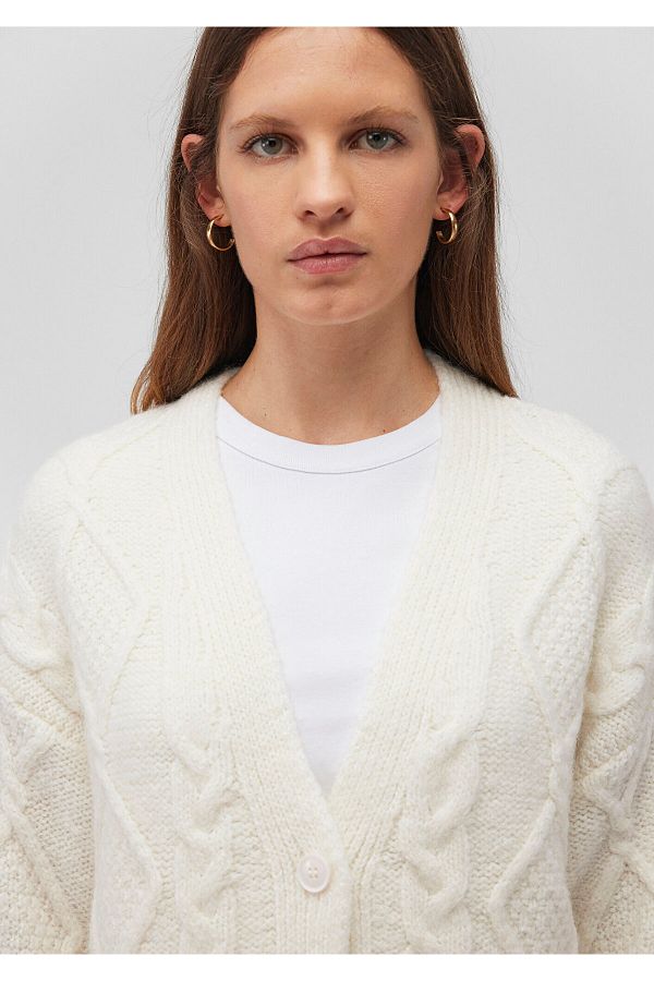 White loose cardigan on sale