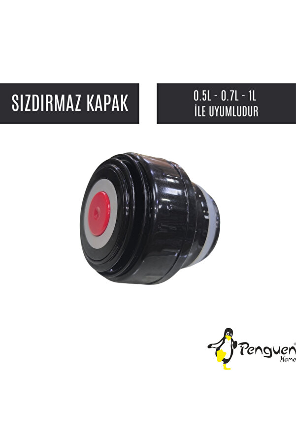 Penguen Mama Termos Kapağı - 0.5 Lt, 0.7 Lt Ve 1 Lt Termos Ile Uyumlu Yedek Parça