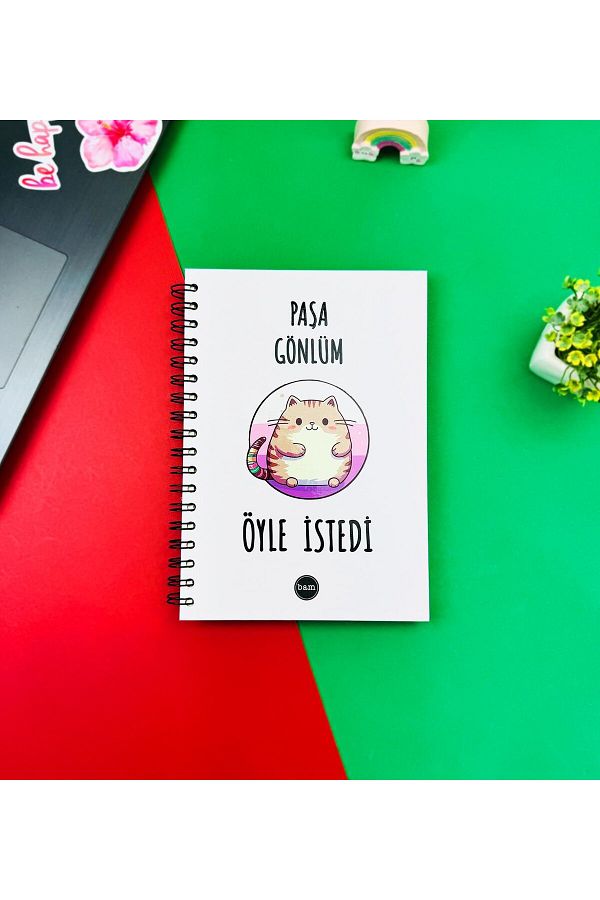 Gift Moda-Designed Spiral Notebook - Pasha Gönlüm, so She Asked 1
