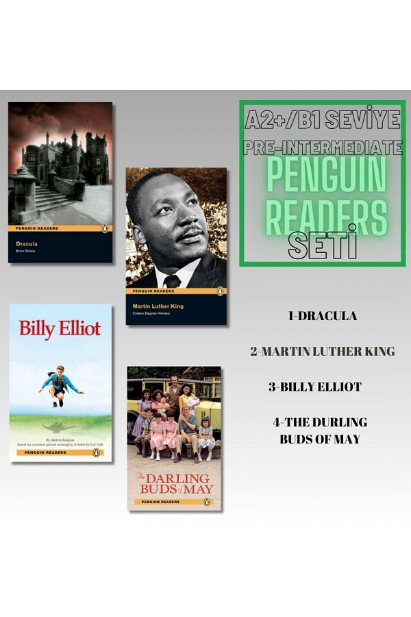 Penguin Readers-A2+ / B1 (Pre-Intermediate) Level English Story Set (4 Books)-Collective 1