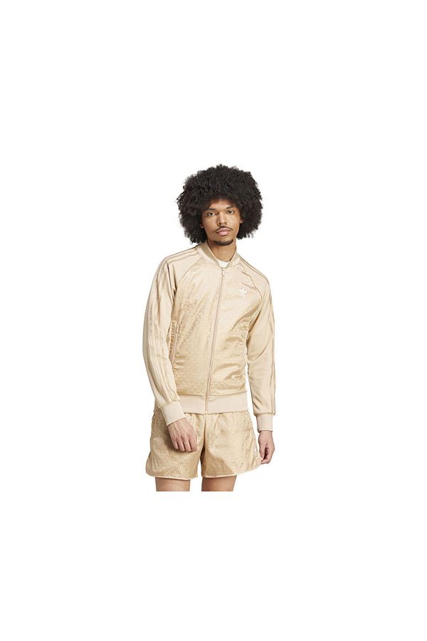 adidas-Mono Tt Ανδρικό Casual Jacket IX6734 Cream 1