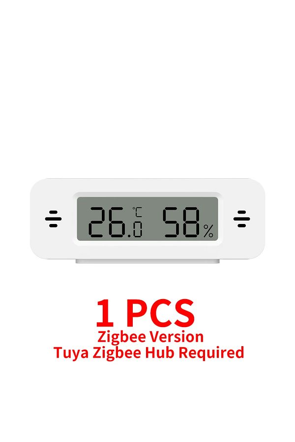 NVWU-Tuya Zigbee WiFi Mini Temperature Humidity For Smart Home Thermometer Hygrometer APP Remote Work ... 1