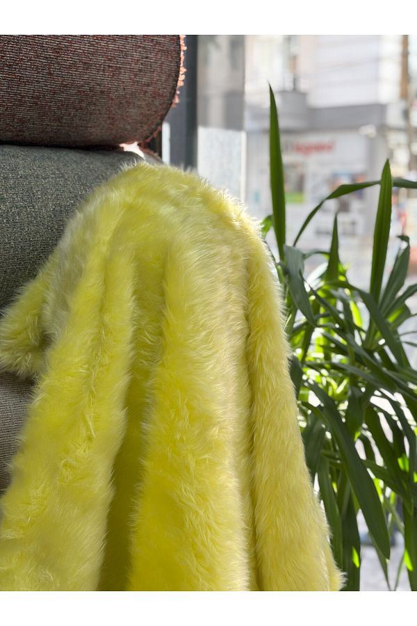ihlas kumaşçılık-Plush Fabric Soft Button and Long Feather (4 cm) 1
