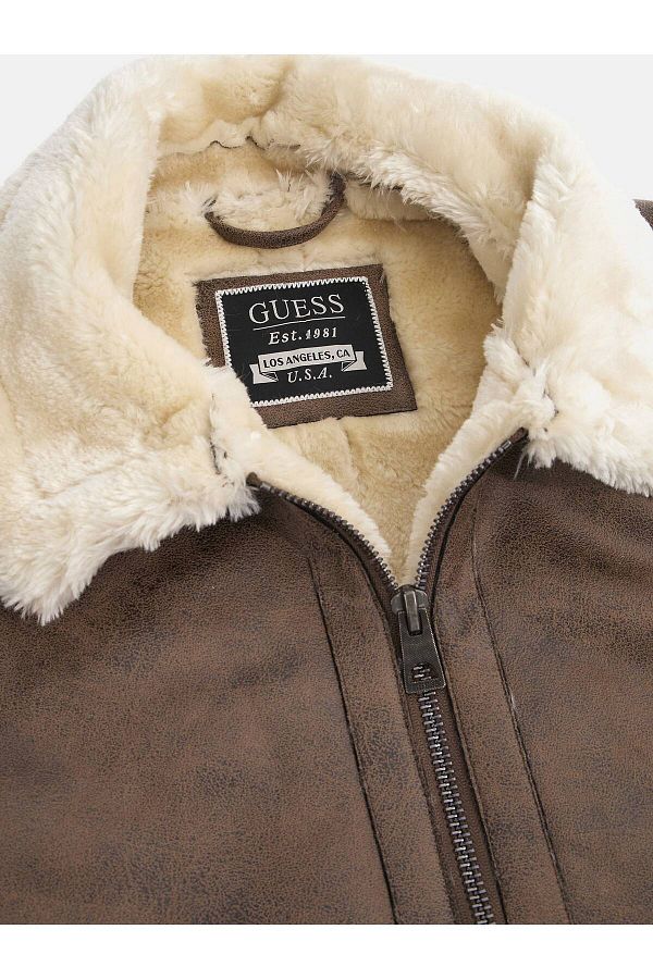 Guess Shearling Men s Coat Trendyol