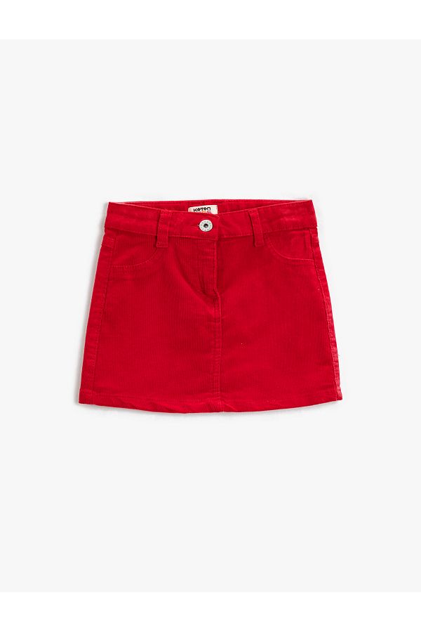 Koton-Mini Skirt Corduroy 1
