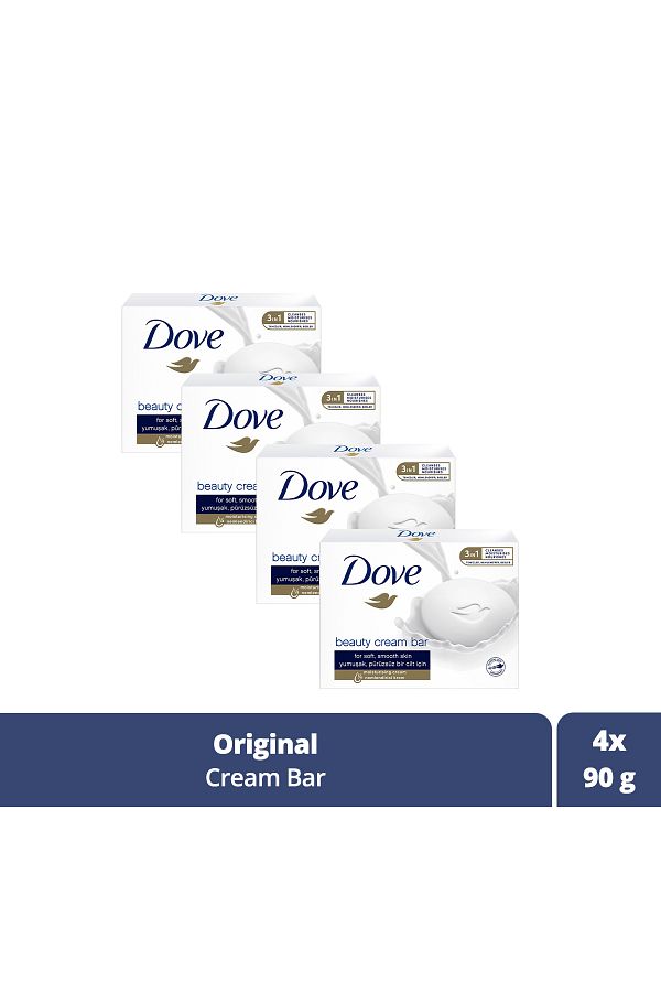 Dove-Beauty Cream Bar Solid Beauty Soap Original Moisturizing Effect 90 g X4 Pieces 1