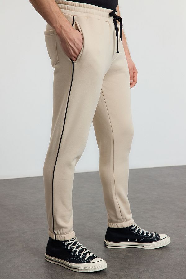 Stone colour joggers clearance