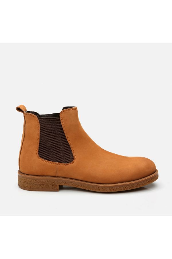 Hotic Genuine Leather Tan Men s Casual Boots Trendyol