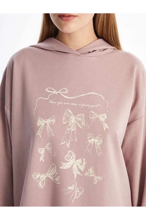 LC Waikiki Modest Sweatshirt Pink Oversize Trendyol