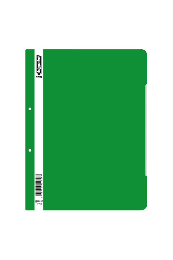 Bigpoint-Green Ring Binder - Compatible with Bag Files, 80 Grams, 50 Pieces of A4 Capacity 1
