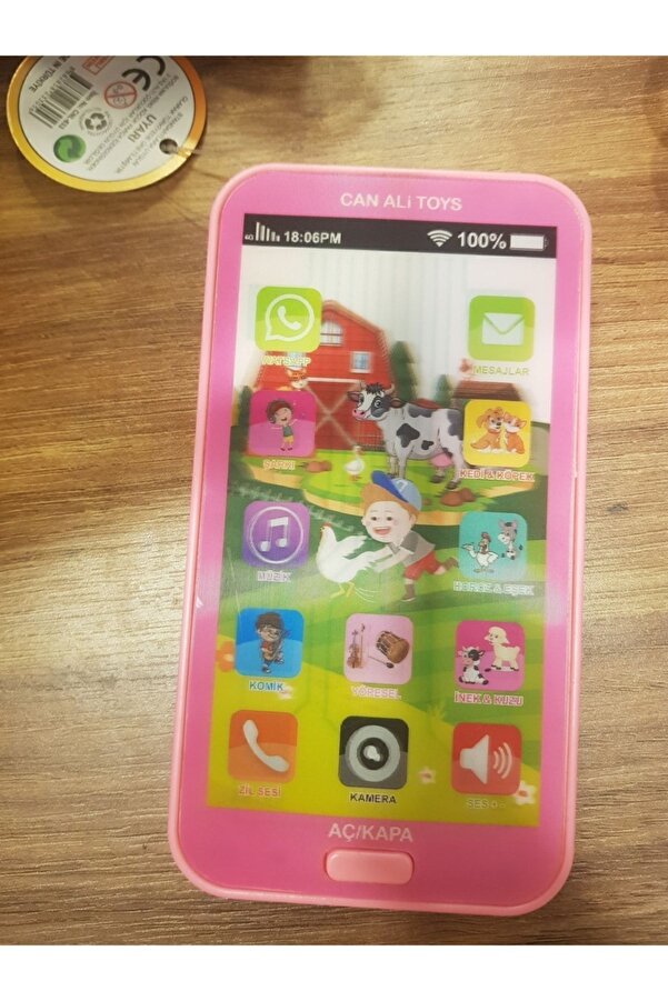 Can Ali Toys Oyuncak Dokumatik Cep Telefonu Pilsiz Üründür 1adet
