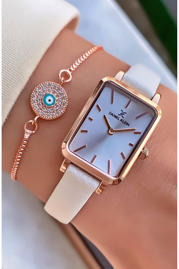 Daniel Klein Brand White Color 2 Years Warranty Leather Cord Women s Wristwatch Bracelet Trendyol